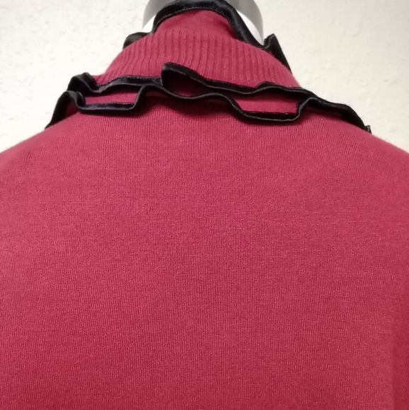 BNWT Belldini red/black ruffle cardigan - Picture 7 of 13